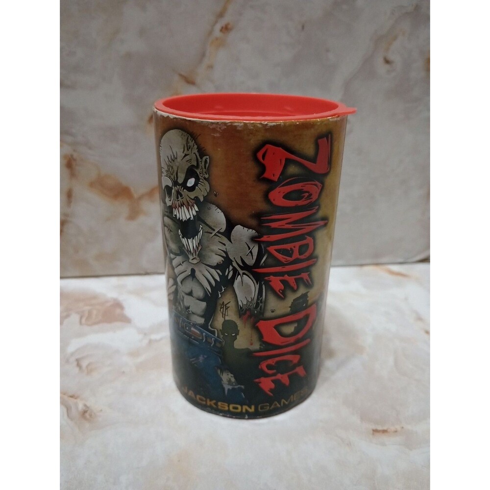 Zombie Dice Game By Steve Jackson Games 13 Dice, Rules And Cup Complete -Horror